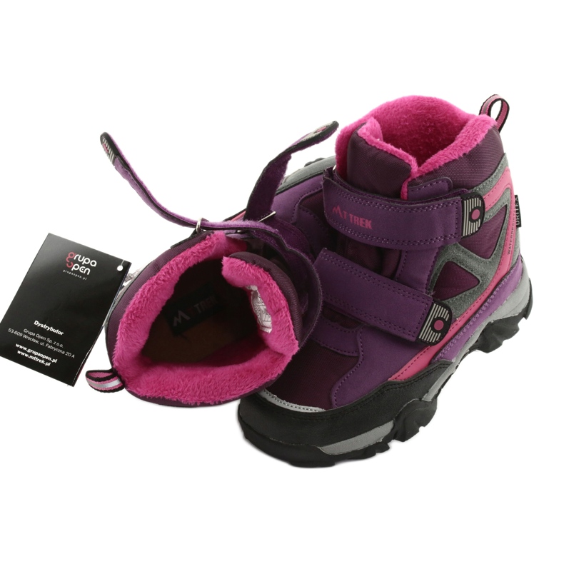 MtTrek Klettstiefel mit Membran 18-501-011 violett rosa grau 4