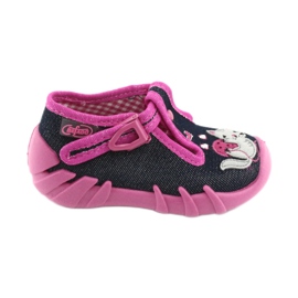 Befado Kinderschuhe 110P348 rosa marineblau 1