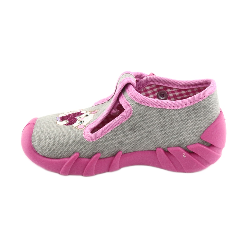 Befado Kinderschuhe 110P338 rosa grau 2