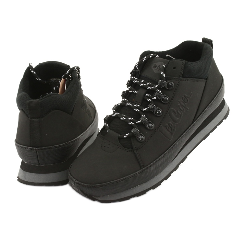 Schwarze Lee Cooper 19-20-011 Winter Herrenschuhe 3