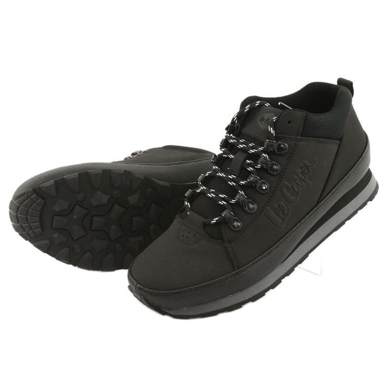 Schwarze Lee Cooper 19-20-011 Winter Herrenschuhe 4