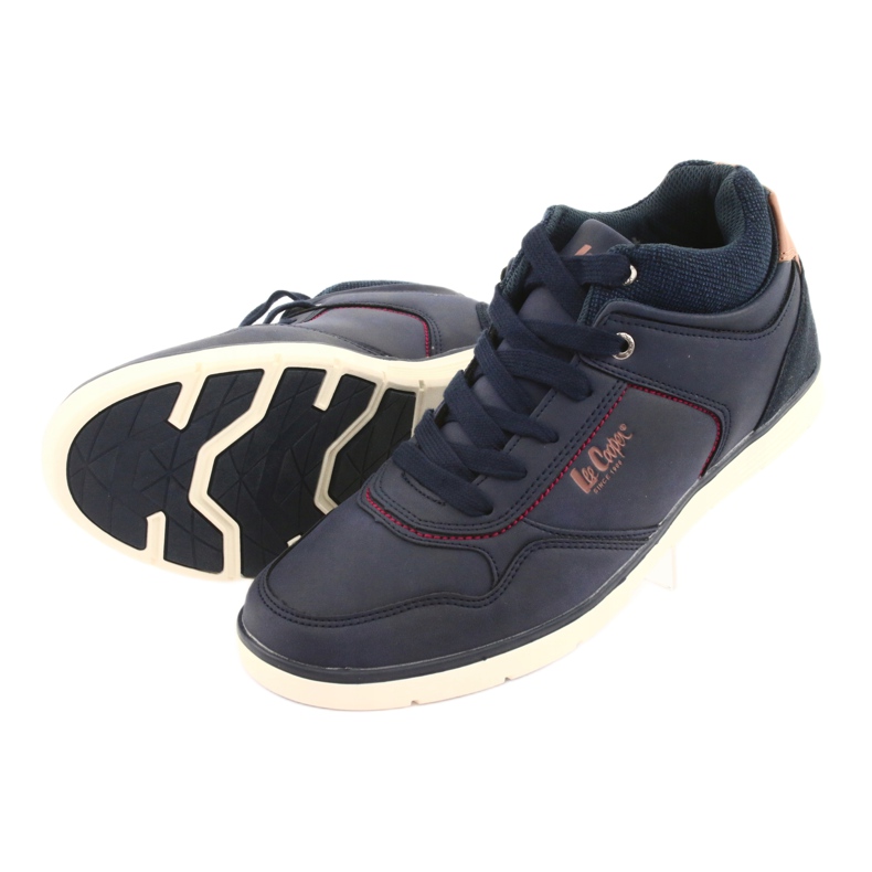 Herrenschuhe Lee Cooper 19-29-032B marineblau braun navy blau 5