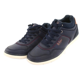 Herrenschuhe Lee Cooper 19-29-032B marineblau braun navy blau 3