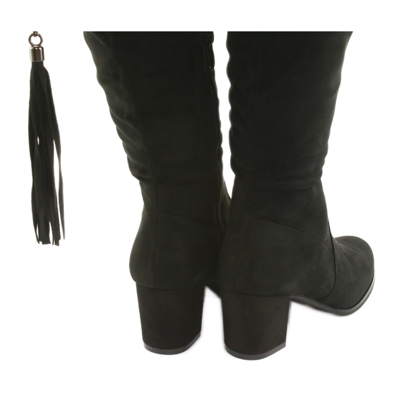 Schwarze Wildlederstiefel Filippo 514 7