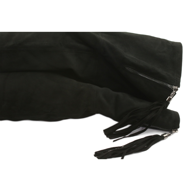 Schwarze Wildlederstiefel Filippo 514 5