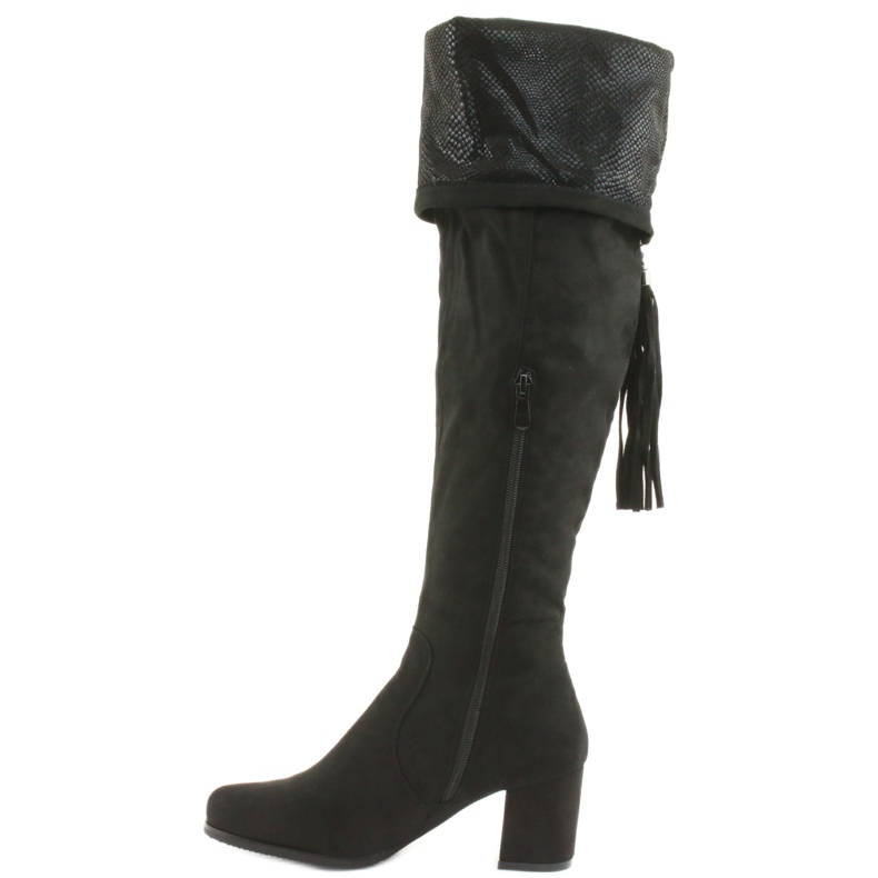 Schwarze Wildlederstiefel Filippo 514 3