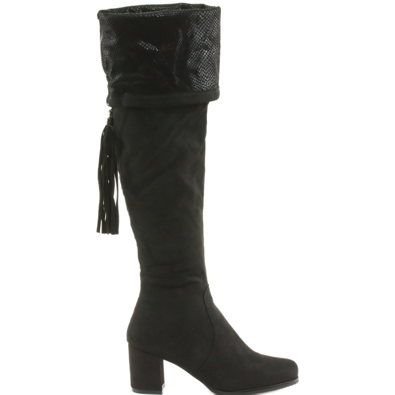 Schwarze Wildlederstiefel Filippo 514 1