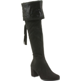 Schwarze Wildlederstiefel Filippo 514 2