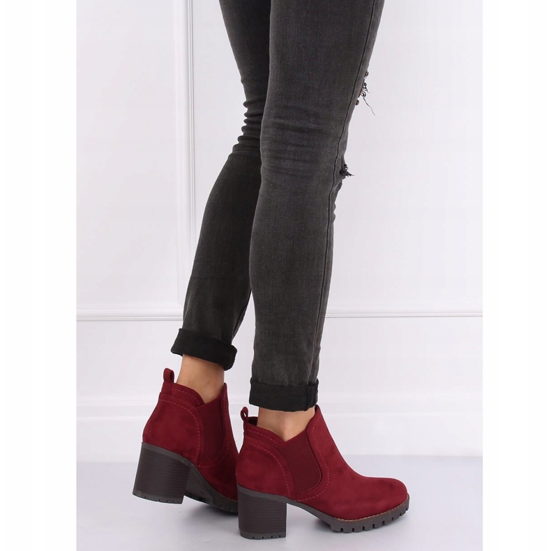 Maroon 8B879 Wine Jodhpur-Stiefel rot 1