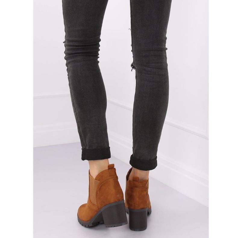 Chelsea Boots High Heels Kamel 8B879 Kamel braun 1