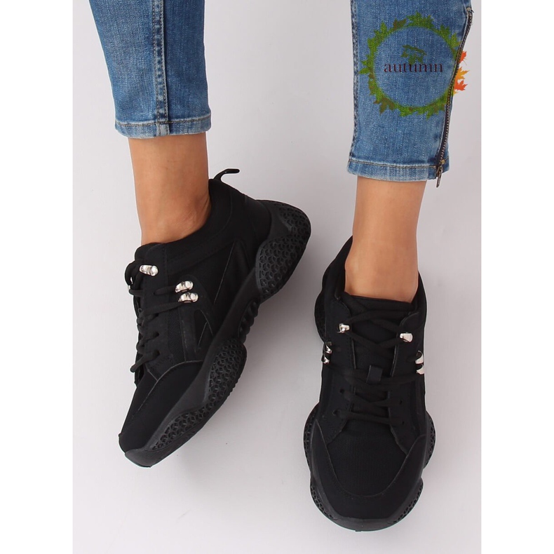 Schwarz BD-5 Schwarze Sportschuhe 1