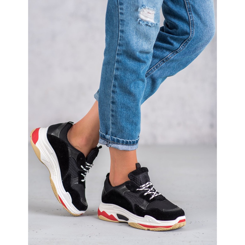 SHELOVET Sportschuhe für Damen schwarz 1