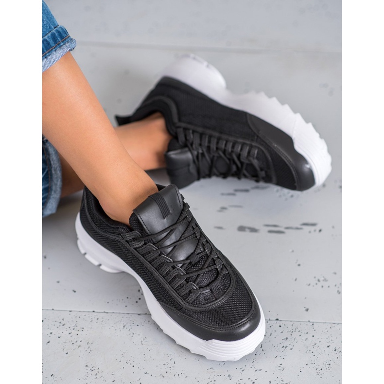 SHELOVET Modische Sportschuhe schwarz 1