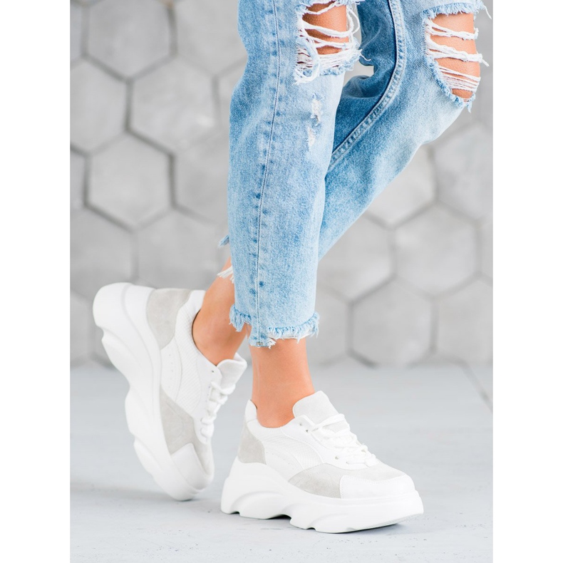 Seastar Sportschuhe auf der Plattform weiß 1