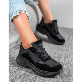 SHELOVET Schwarze Sportschuhe 2