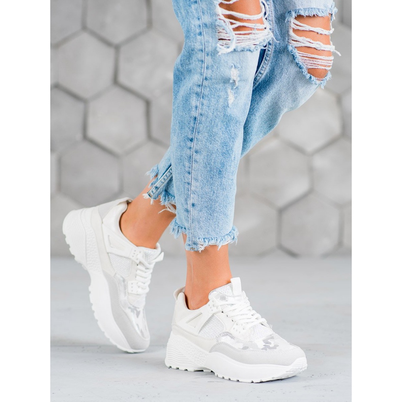 SHELOVET Weiße Turnschuhe Moro 1