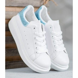 Yes Mile Sportschuhe mit Kristallen weiß 1