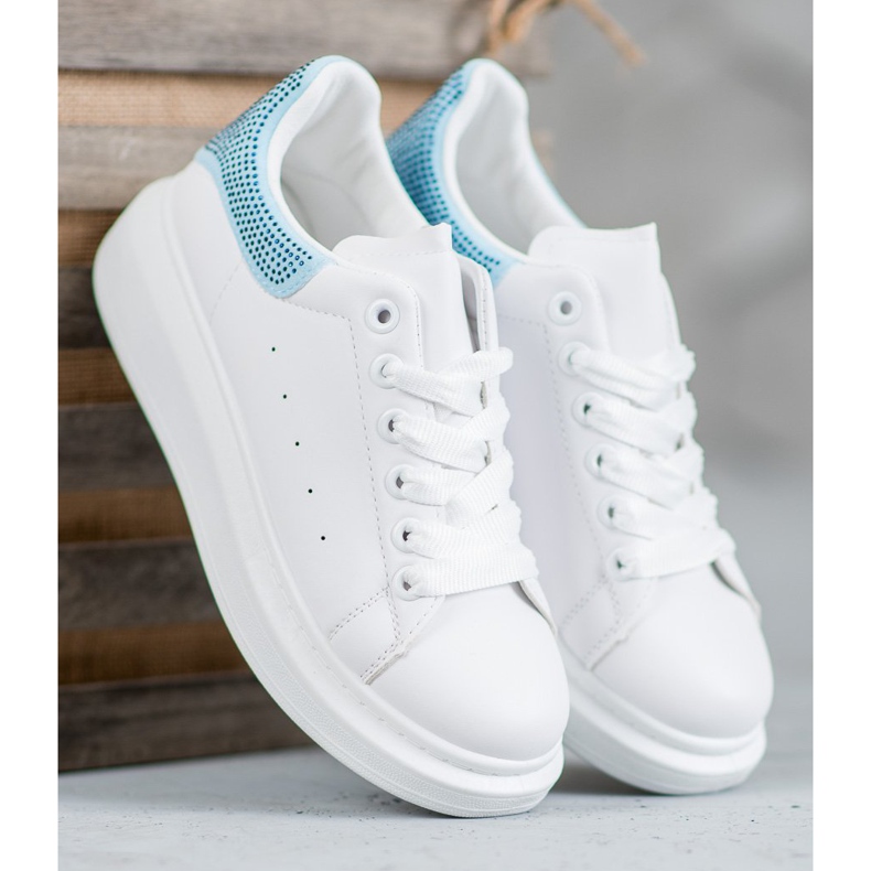 Yes Mile Sportschuhe mit Kristallen weiß 1