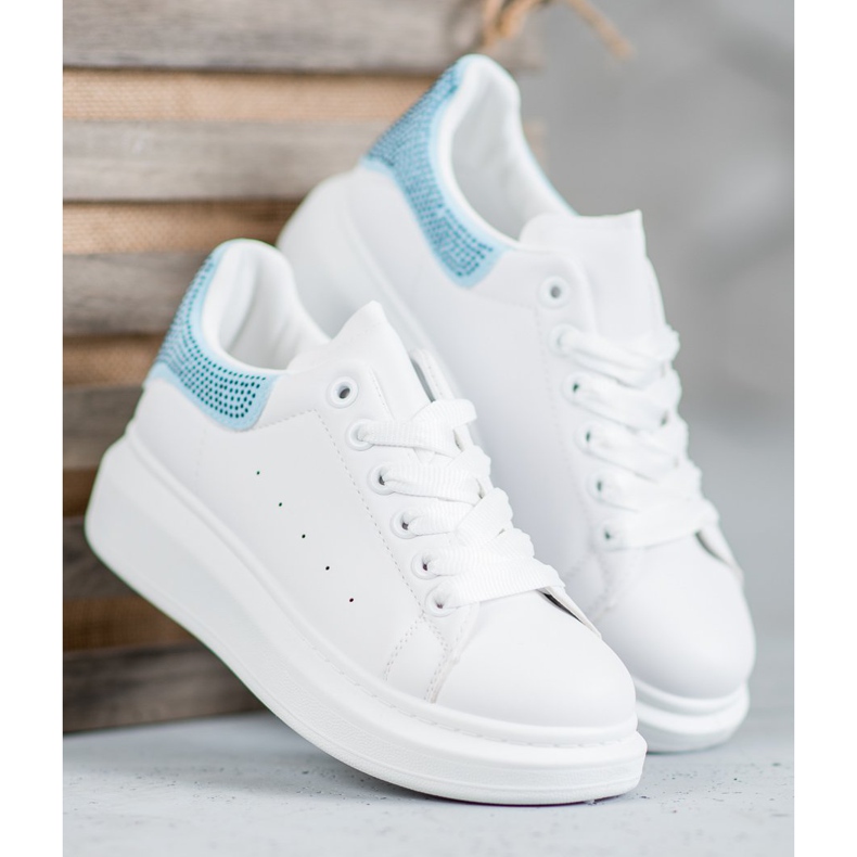 Yes Mile Sportschuhe mit Kristallen weiß 2