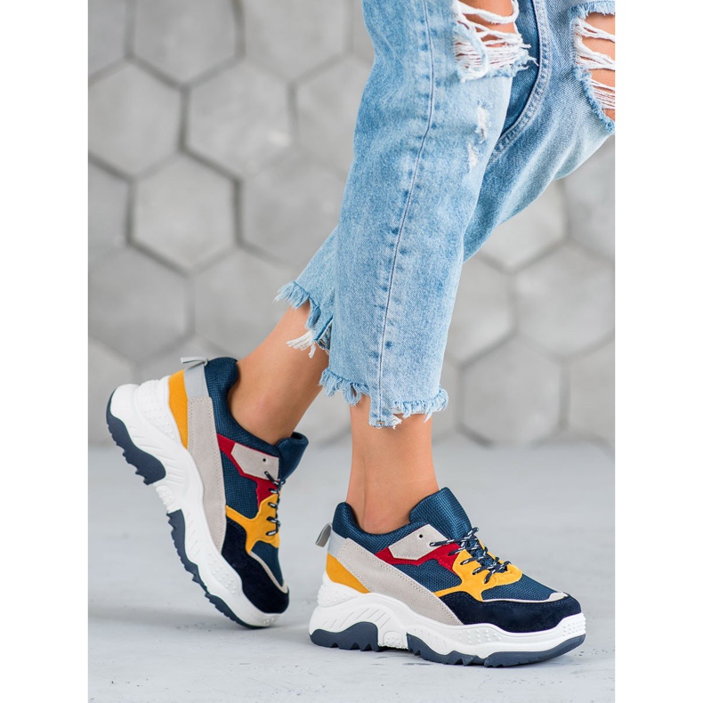 SHELOVET Mehrfarbige Turnschuhe 1