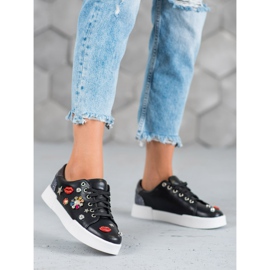 Bestelle Sportschuhe mit Patches schwarz 1