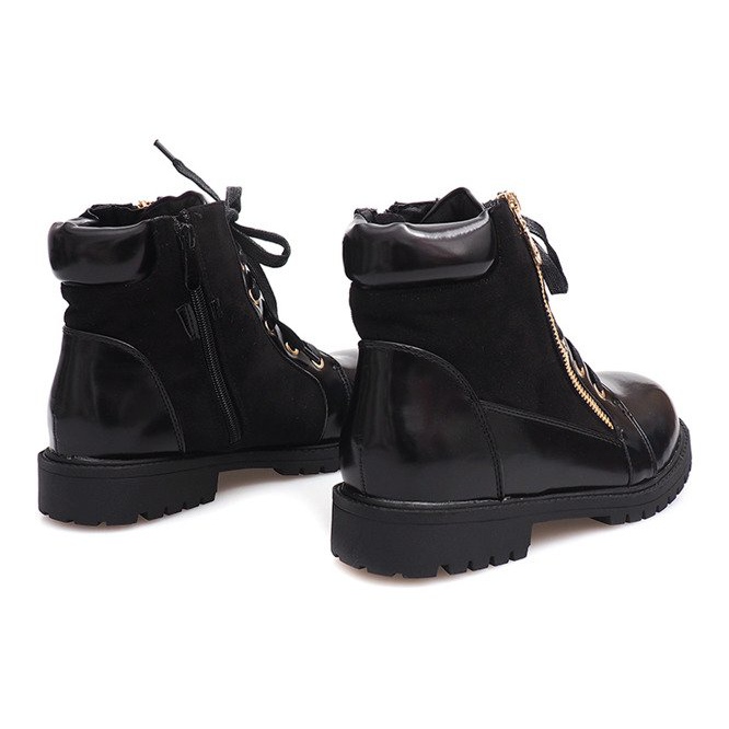 Stiefel Schnürstiefel 1551 Schwarz 2