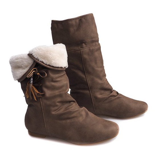 Warme Stiefel Saszki XQ38 Khaki Stiefel grün 1