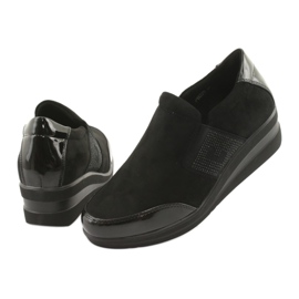 Schwarze Schuhe auf dem Keil Sergio Leone 225 3