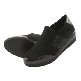 Schwarze Schuhe auf dem Keil Sergio Leone 225 4