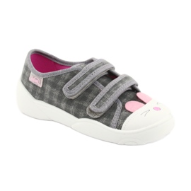 Befado Kinderschuhe 907P108 rosa grau 1