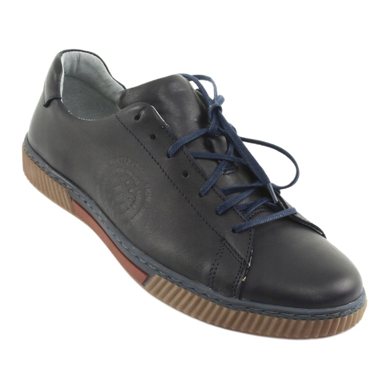 Riko Herrenlederschuhe 893 Marineblau 1