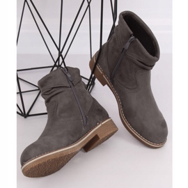 Grau Graue Stiefel für Damen W862 Grau 1