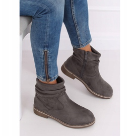 Grau Graue Stiefel für Damen W862 Grau 2