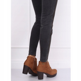 Hochhackige Schuhe 8B883 Khaki braun 1