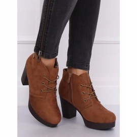 Hochhackige Schuhe 8B883 Khaki braun 2