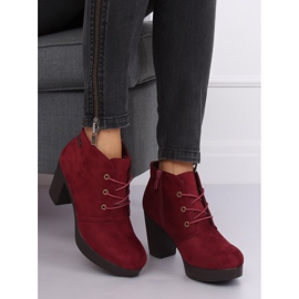 Maroon 8B883 Wein High Heels rot 2