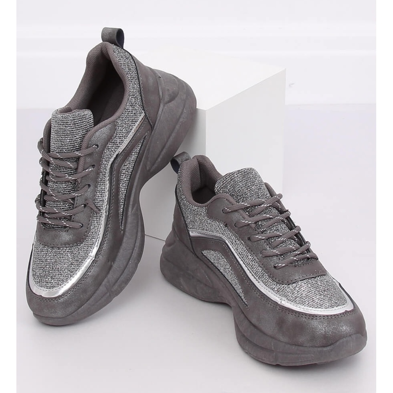 Grau BY-082 D. Graue Sportschuhe 2