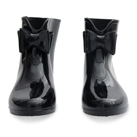 Gummistiefel mit Schleife NEW1 Schwarz 2