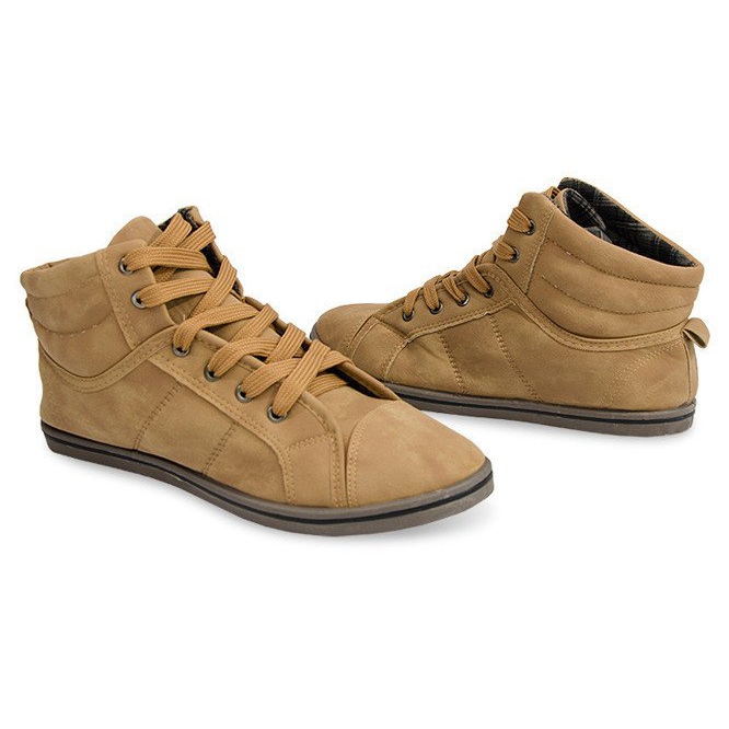 Hohe Sneakers Konwers TD010 Camel braun 1