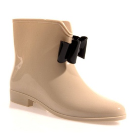 Gummistiefel mit Schleife Y014 Beige 2