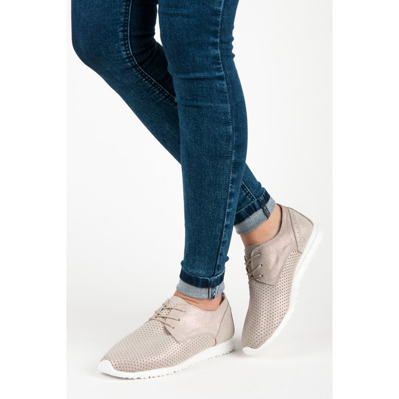 Gebundene VINCEZA-Schuhe gelb 2