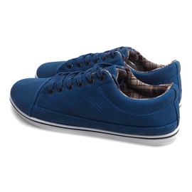 Modische hohe Sneakers TL345 Marineblau 1
