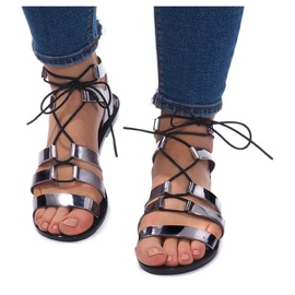 Meliski PT-9126 Schwarze Sandalen 1