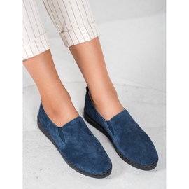 Filippo Slip-On-Sneakers aus Leder blau 2