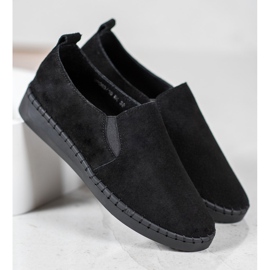 Filippo Slip-On-Sneakers aus Leder schwarz 2