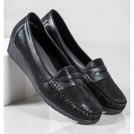 Comer Schwarze Loafer 1