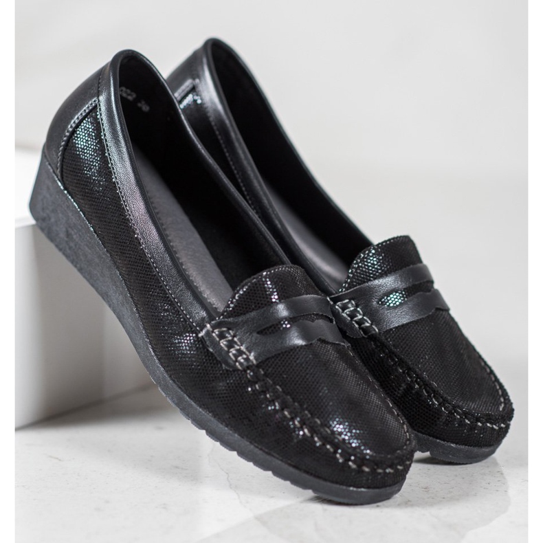 Comer Schwarze Loafer 1