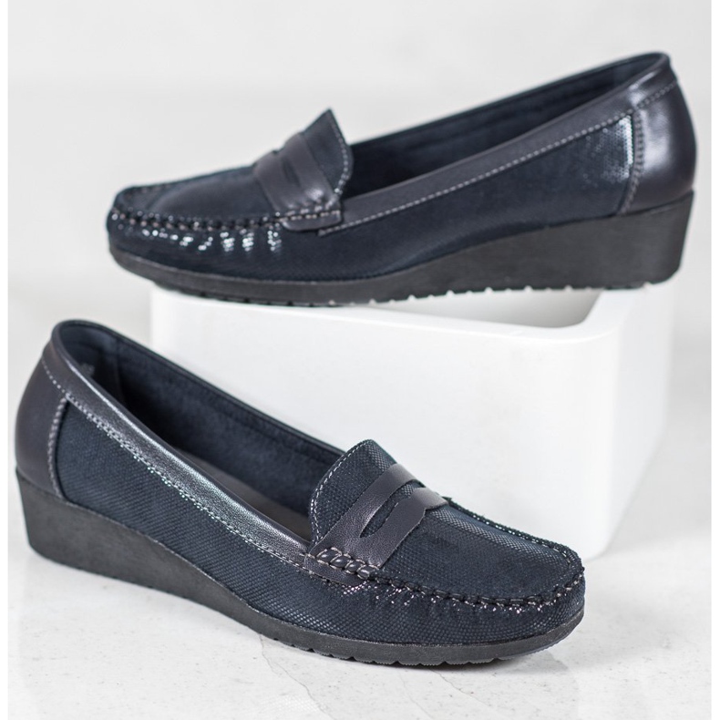Comer Marineblaue Loafer 2