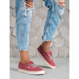 SHELOVET Bequeme Sneaker rot 2