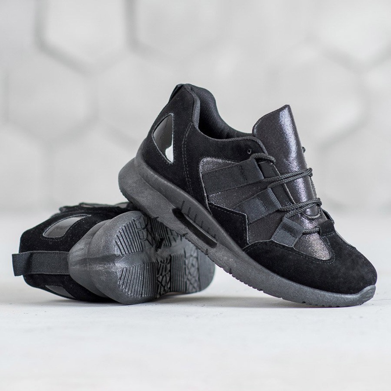 SHELOVET Sportschuhe aus Wildleder schwarz 2